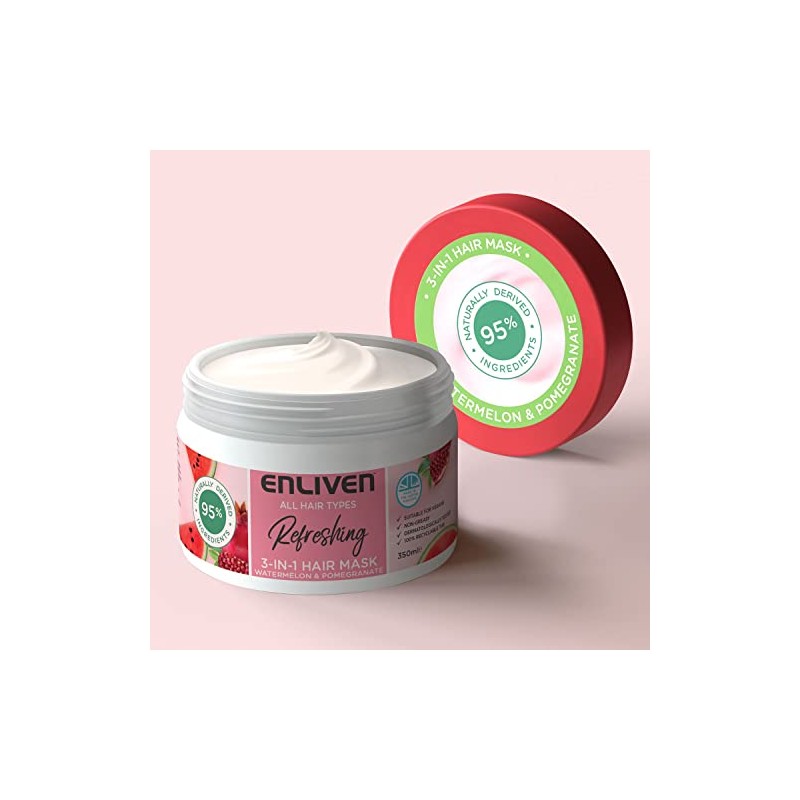 Enliven Fruits Watermelon and Pomegranate 3 in 1 Hair Mask