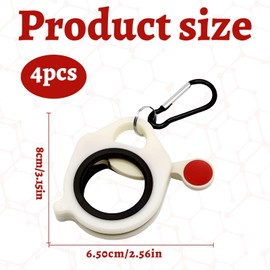 4PCS Cable Tie Holder,Glow in The Dark Zip Tie Organizers,Plastic Zip Ties Organizer Holder,Multi-Purpose Zip Tie Organizers,Safe Zip Ties Holder for Cable and Wire Management(White)