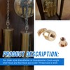 HQPARRTS for Grandfather Clock Weight Shell Hook and Nut Set