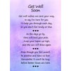 Get Well Soon Verse Greeting Card
