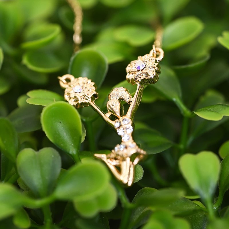 chelseachicNYC Pom Pom Cheerleader Necklace Gold Plated