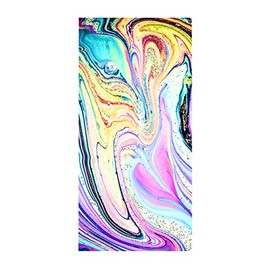 Rifuli Summer Microfiber Beach Towel, Double Sided Velvet Quick Dry Bath Towel, Square Beach Towel, Microfiber Towel Beach Towel (F, One Size)