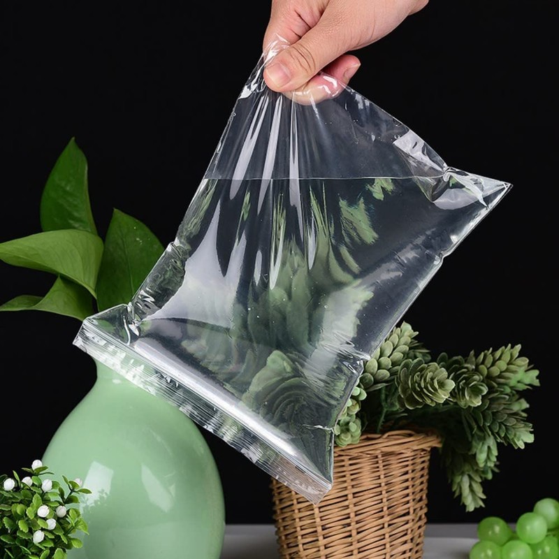 Norhogo 100 Resealable Foldable Ziplock Bags Ziplock Envelopes (15 x