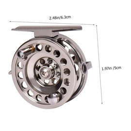 SUPVOX Portable Fly Fishing Reel Bow Fishing Kit Metal Reel Wheel Outdoor Accessory