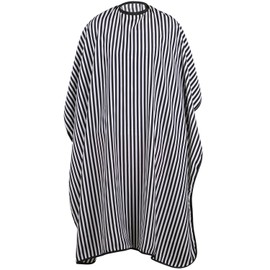 TRIXES Full Length Black White Monochrome Hairdressers Gown - Adjustable Size Water Resistant Protective Cape