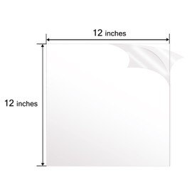 12"X12" 1/8 Inche Thick 2Pack Highly Transparent, Smooth Edged Acrylic Plastic Sheets for DIY Crafting -3mm Thick with Precision Cutouts for Easy Handling(3MM-12X12-2PCS)