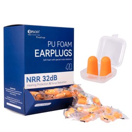 200Pairs Foam Earplugs, 32dB Disposable Noise Reduction Ear Plugs, Hearing Protection Bulk Ear Plugs for Shooting Range, Work, Travel,Concert | Dison