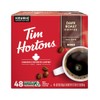 Tim Hortons Dark Roast 100% Arabica Ground Coffee KCUPs, 48ct