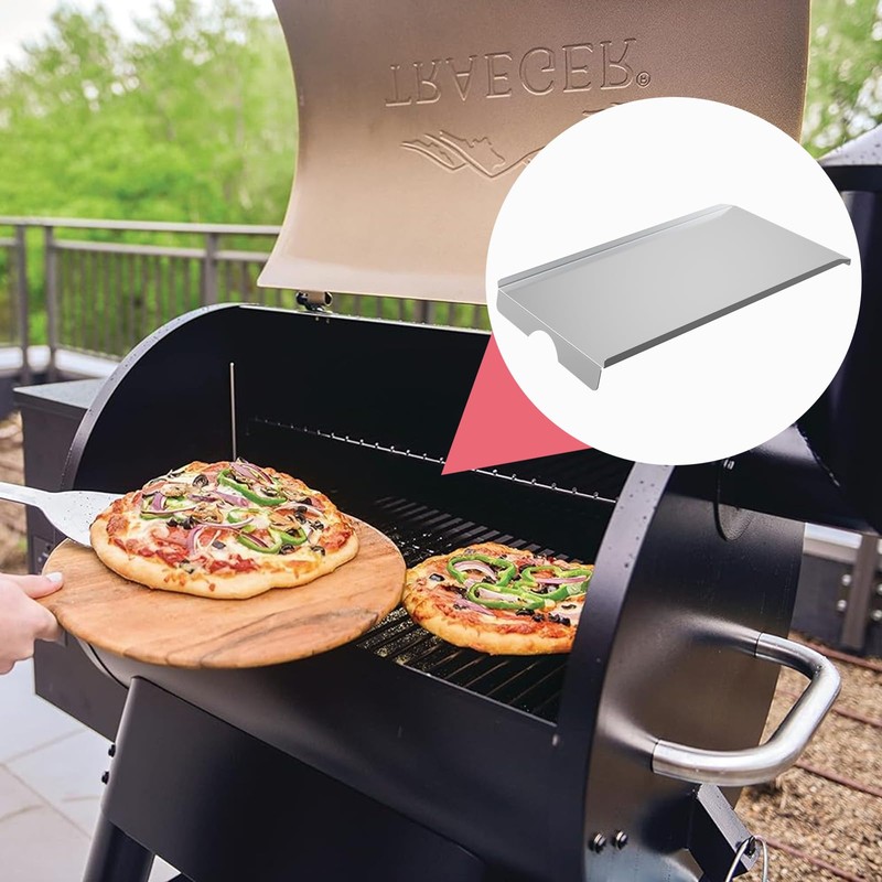 BMMXBI Drip Pan Tray Kit, Drip Pan Heat Baffle and