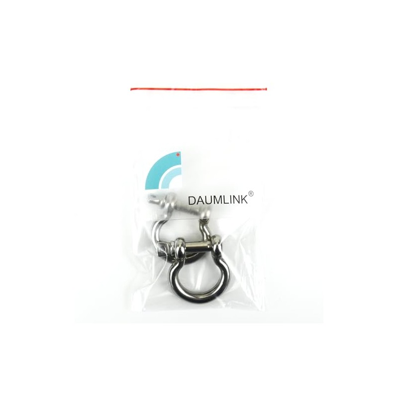DAUMLINK® 2 round shackles, curved, material stainless steel A4 /