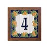 Italian Ceramic Numbers & Letters - Lemon Design - Tile