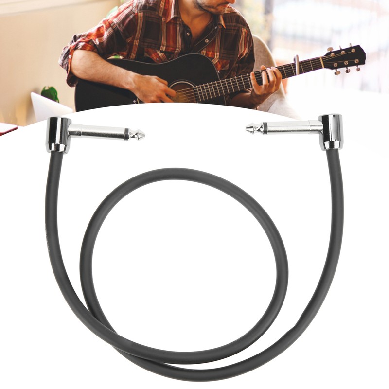 Guitar Patch Cable Metal Right Angle Guitars Effect Pedal Connecting