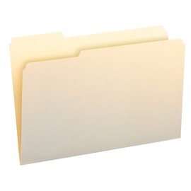 Smead File Folder, 1/3- Cut Tab Left Position, Legal Size, Manila, 100 Per Box (15331)