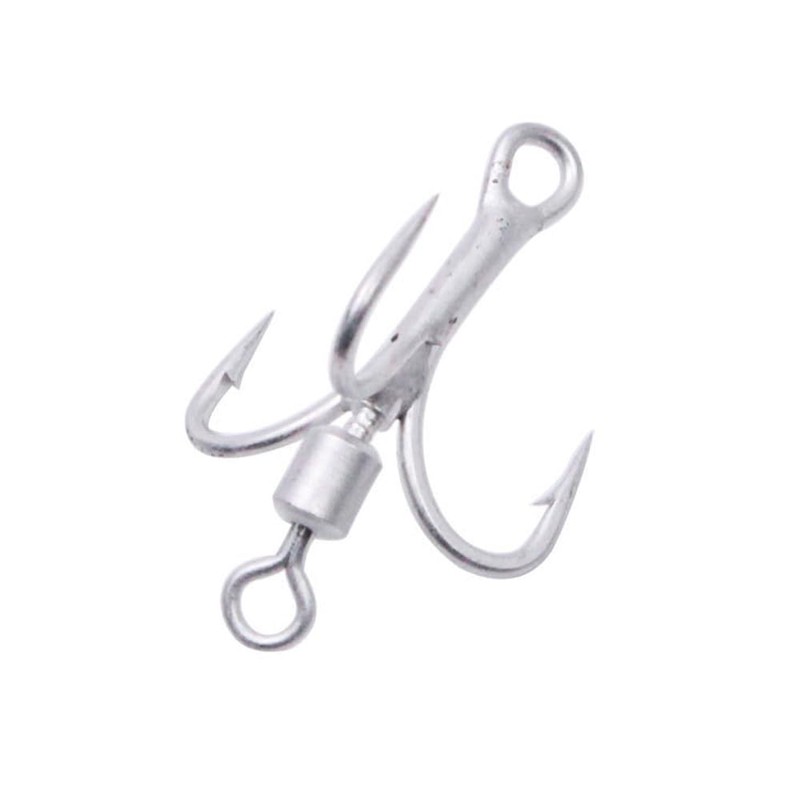 Willow Blade Fishing Lures Set, 10 Pcs Bladed Treble Hooks