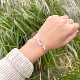 MTJAHPS Protection Bracelet, empath protection, black obsidian Crystals and Healing Stones Bracelet for Women ，Luck ，Anxiety and Stress Clam Bracelet(Healthy Pregnancy)