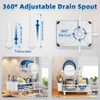 GAOKASE 2 Tiers Dish Drying Rack, Space-Saving Dish Racks for