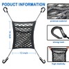 3 Layer Purse Holder for Car, Net Pocket Handbag Holder