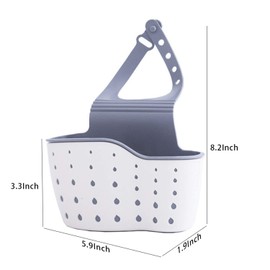 YYaaloa Sink Basket Sink Strainers Basket Kitchen Drain Shelf Sink Storage Holder (style 2- Beige)