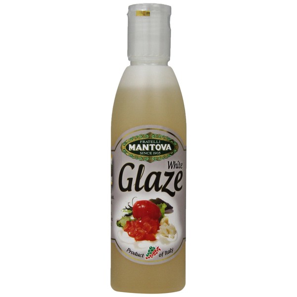 Mantova White Glaze Balsamic Vinegar, 8.5 Fl. Oz (Pack of 2)