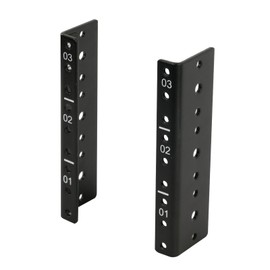 Tecmojo 3U Rack Rail Vertical, Pair Vertical DIY Rack Rails Kit for DIY Server and Studio Racks Included to Mount Server or Network Equipment