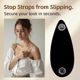 Bra Strap Holders for Slipping 6-Pack – Peel & Stick Bra Strap Clips, Soft Skin-Safe Adhesive, Strap Holder Pads