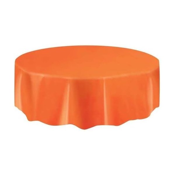 AIBC Round Table Covers Disposable Plastic clothes for Party Table