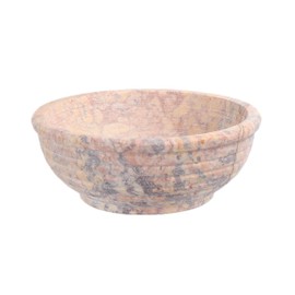 NKlaus Soapstone Incense Bowl Diameter 10 cm - Solid Bowl, Heat Resistant for Resins, Frankincense & Incense, Ideal for Spiritual Rituals 16708