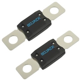 BOJACK MEGA/AMG Fusible atornillado de alta corriente 100 A Amp para coches, camiones, vehículos de construcción, autobuses, caravanas (paquete de 2 fusibles ANM 100 A)