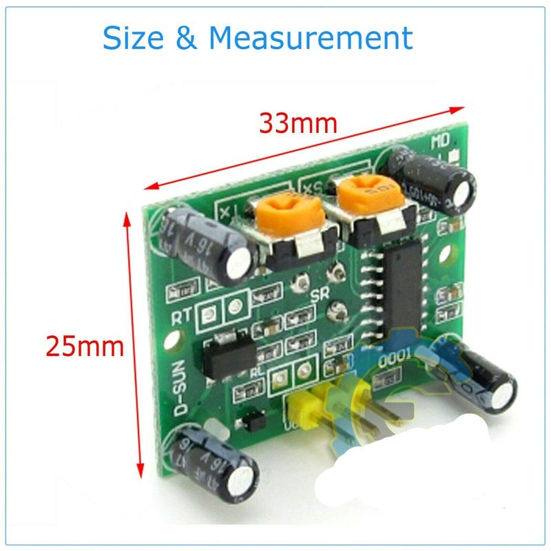 Gump's grocery HC-SR501 Módulo de sensor de movimiento PIR infrarrojo