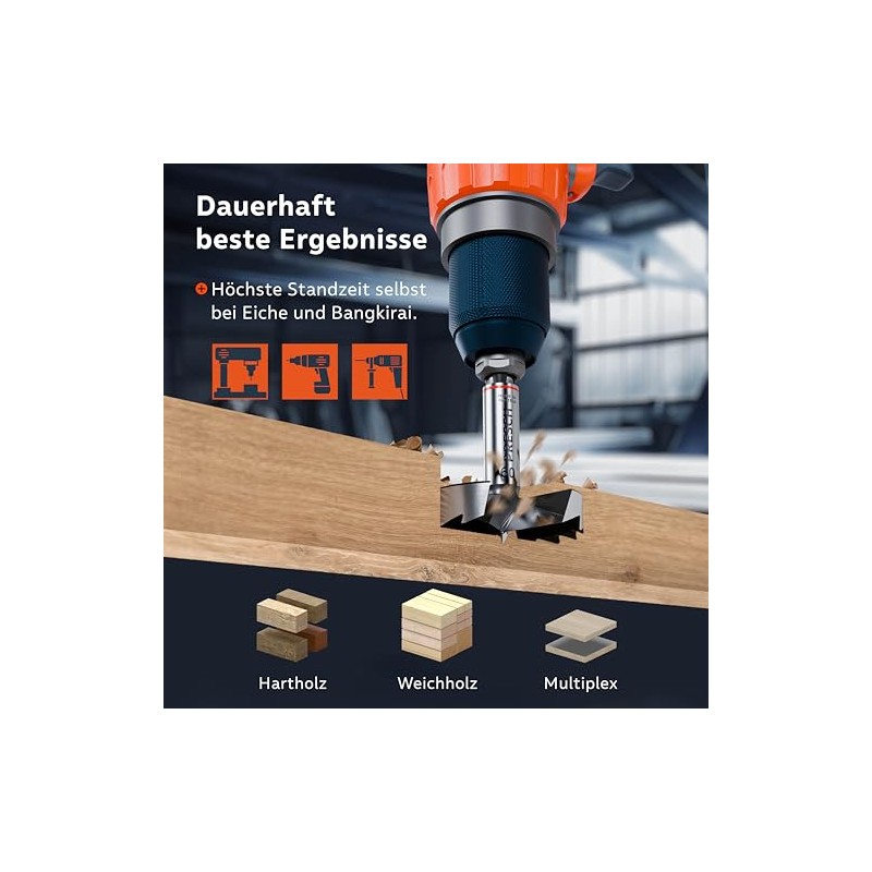 Presch Forstner drill bit, diameter 60 mm, extremely sharp, durable