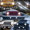 Nartoup for Freightliner Coronado 7inch Round LED Headlights + 4inch