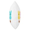 Colorful Marshmallow Bunny Poops Throw Pillow
