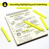 Vitoler Yellow Highlighter,5pcs Fluorescent Yellow Highlighter Chisel Tip,Cute Highlighters for