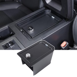 Center Console Lock Safe Box Compatible with Toyota Land Cruiser 250 Prado 2024 2025,Carbon Steel Armrest Lockbox with 3 Digit Combo Code Lock Storage Interior Organizer Security