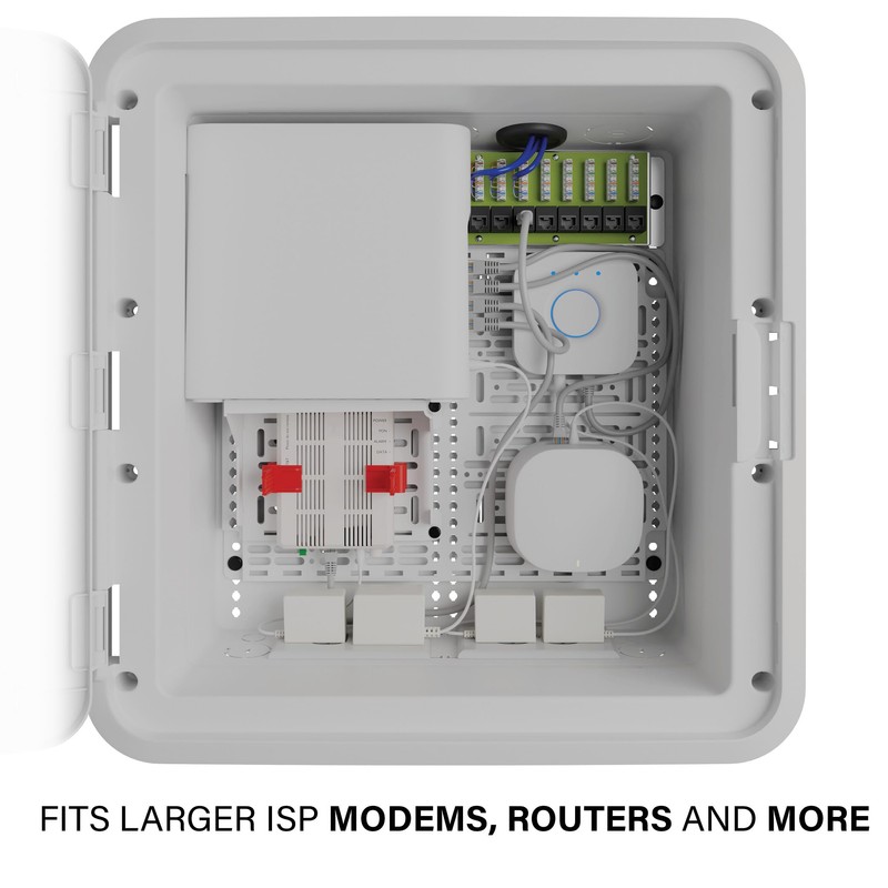 15-Inch Plastic Enclosure with Deep Trim-Ring and Hinged Door