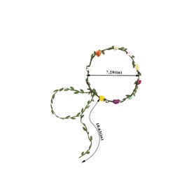 Fancypost 15-Piece Multicolor Flower Crown Headbands – Assorted Floral Wreaths for Wedding, Festival, Party, Vacation, Fairy & Photography Props (Colorful Bohemian Headpieces)