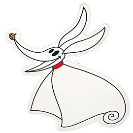 Loungefly Nightmare Before Christmas: Zero Die-cut Wristlet Zip Up Pouch