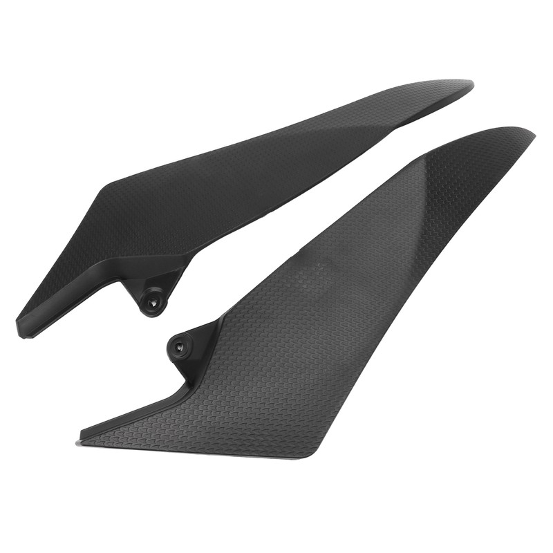 Pair Motorcycle Fuel Tank Side Panel Cover Black Protection Replacement