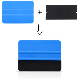 EHDIS Vinyl Squeegee Buffer Self-Adhesive Fabric Felt Edge for 4 inch Squeegee Wet and Dry Use (50)