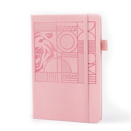 HUSAN Budget Planner - Undated Accounting Ledger Book, Bill Organizer, Account Tracker Notebook with Stickers, Manage and Optimize Your Finance, A5 Size, Tiger Stripes Hardcover - Pink