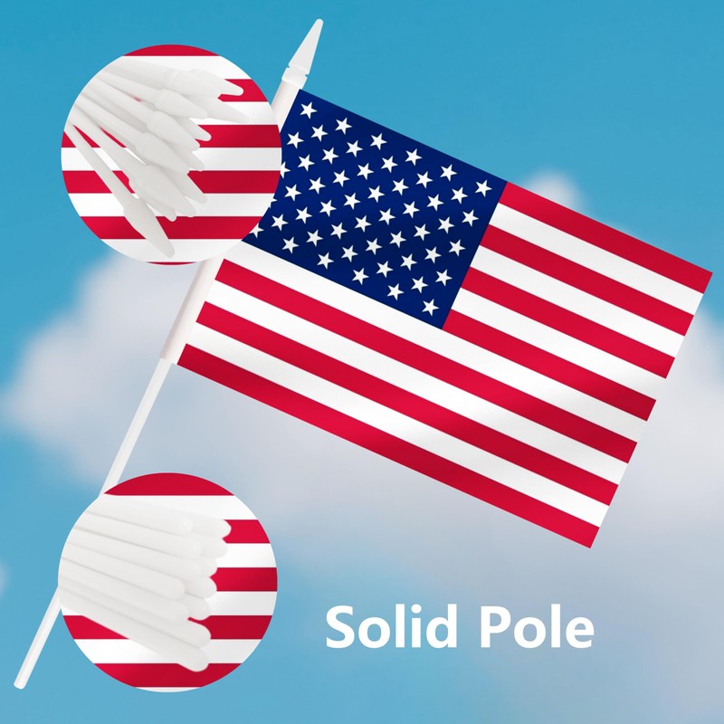Yamiuo American US Mini Flag, 12 Pack USA Hand Held