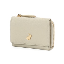 Essence of Poison KAKURENBO Series KDE-3232 Mini Wallet, Trifold, Compact, Women's Cowhide Leather, RABBIT White