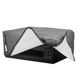kwmobile Linen Dust Cover Compatible with Canon Pixma TS6350 Dust Cover - Printer Protection - Dark Grey