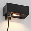 ledscom.de WAST Wall Socket for Outdoor Use, IP44, 2-Way, Anthracite,