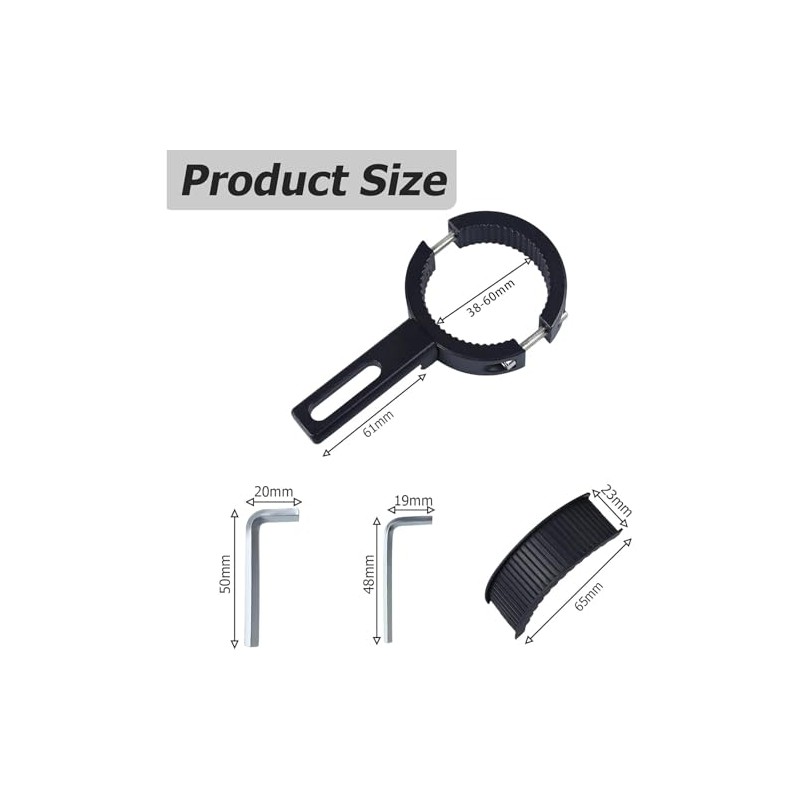 Motorcycle Headlight Bracket 38-60mm - Headlight Mount Motorcycle for Handlebar/Fork/Crashbar