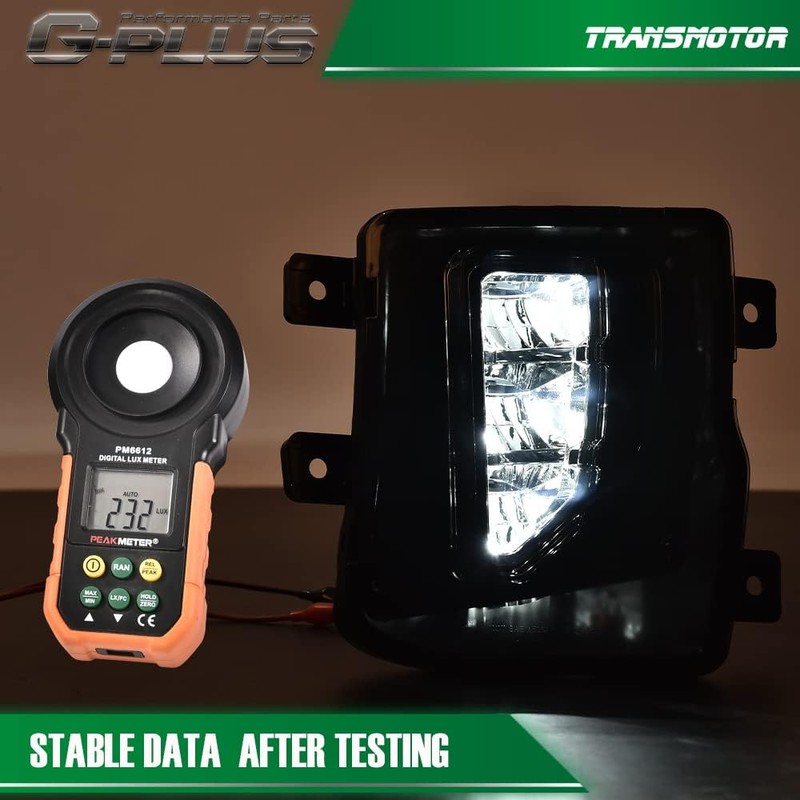 G-PLUS Smoky lens LED Fog Light Compatible With 2016-2018 Chevy