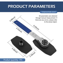 Anyhut 4 in 1 Brake Caliper Compression Tool, Caliper Piston Compressor Tools with 360° Swing Ratchet & 2 Hooks, Car Brake Caliper Tool for Brake Pad Replacement Maintenance and Repair (Blue)