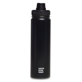 Seven Juventus Water Bottle, Thermos Flask, Water Bottle, 650 ml, BPA-Free, School and Sports, Girls, Boys, Football Black/White