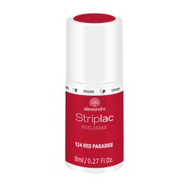 alessandro Striplac Peel or Soak, Vegan, Red Paradise, LED Nail Polish in Dark Red Orange, For Perfect Nails in 15 Minutes, 8 ml