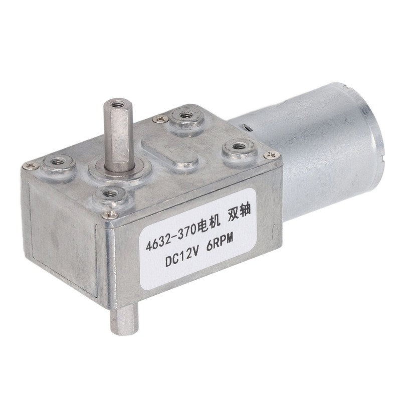 Turbo Worm Geared Motor 2 Shaft High Torsion Micro Gearbox